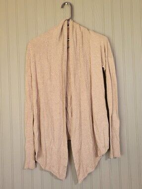 Express Long Sleeve Open Front  Cardigan Sweater Cashmere Blend Brown Women's XS